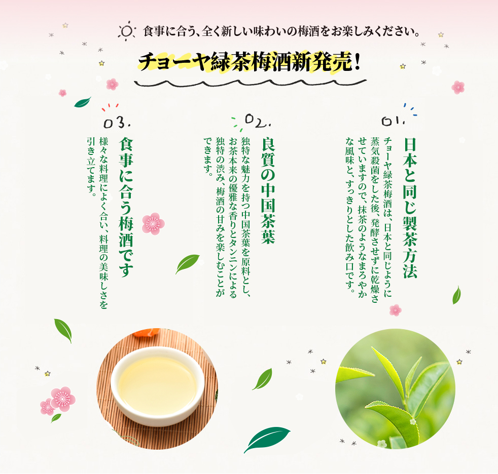 CHOYA 緑茶梅酒